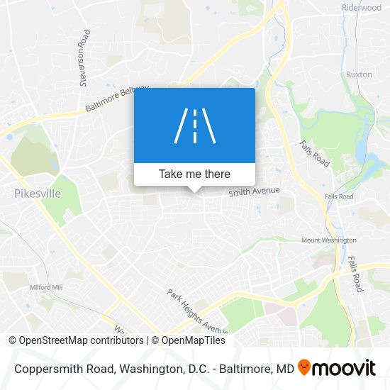 Mapa de Coppersmith Road