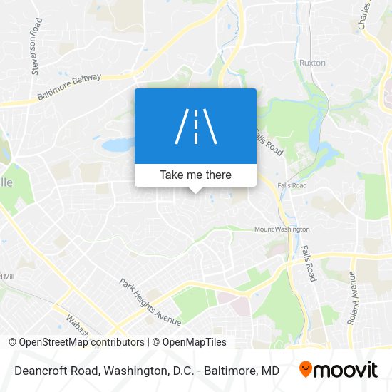 Deancroft Road map