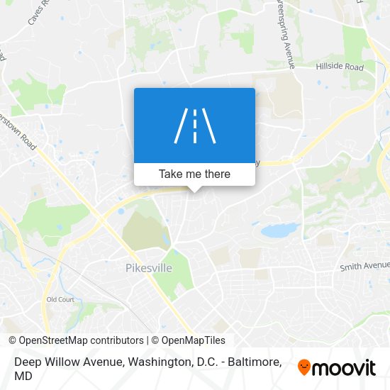 Deep Willow Avenue map