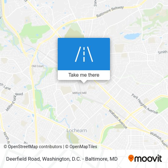 Deerfield Road map