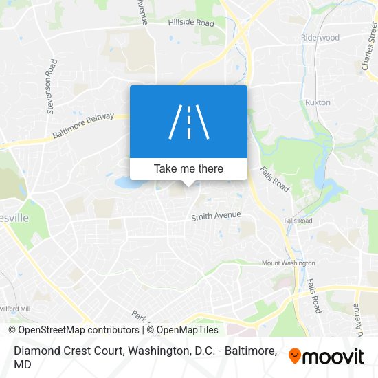 Diamond Crest Court map
