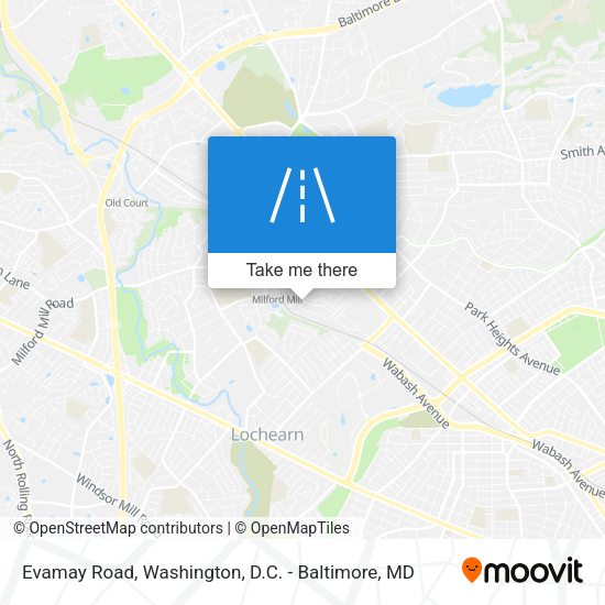 Mapa de Evamay Road