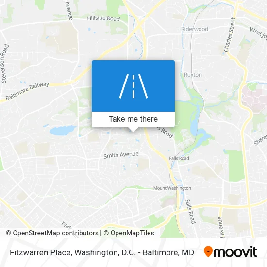 Fitzwarren Place map