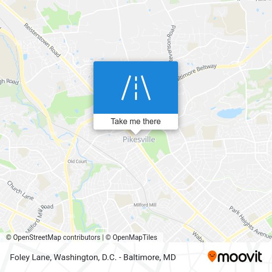 Foley Lane map