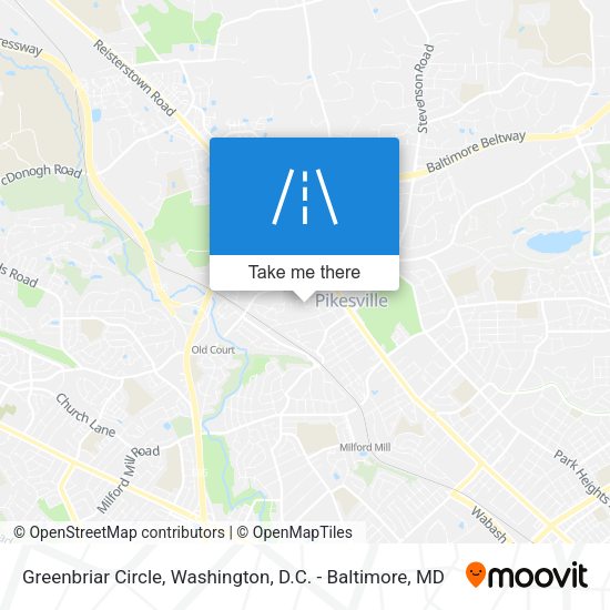Mapa de Greenbriar Circle