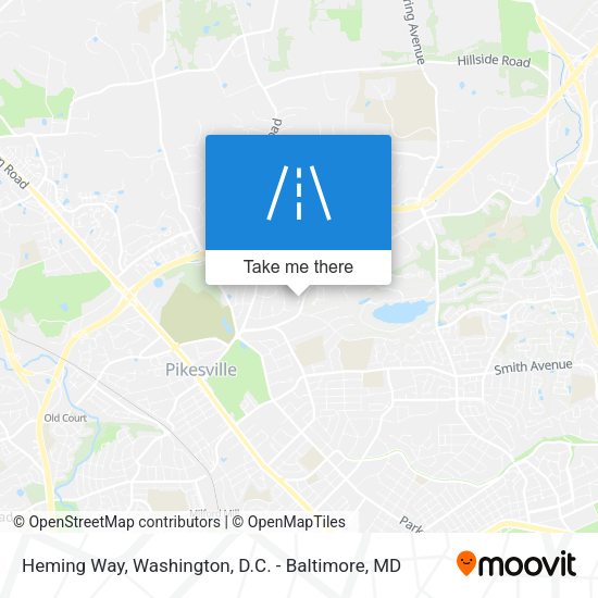 Heming Way map