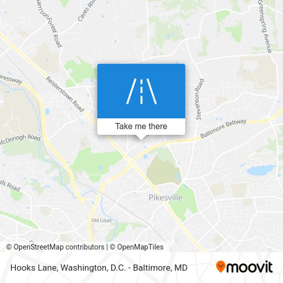 Hooks Lane map