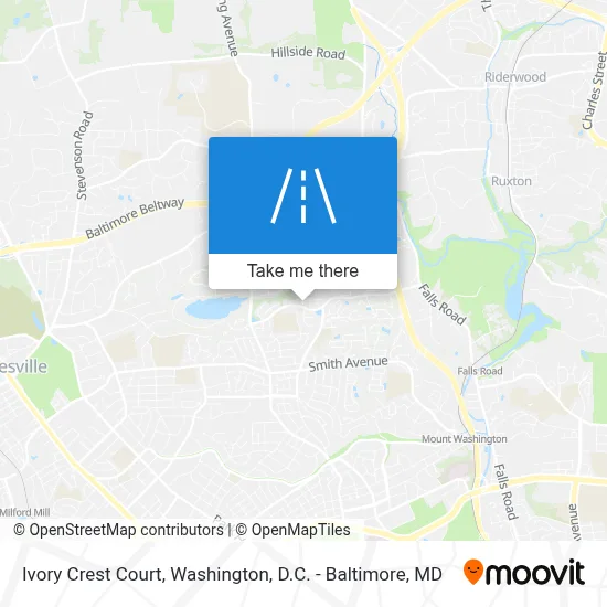 Ivory Crest Court map