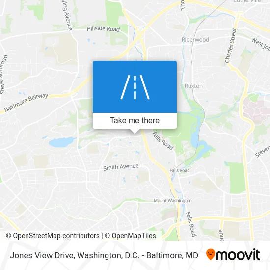 Jones View Drive map