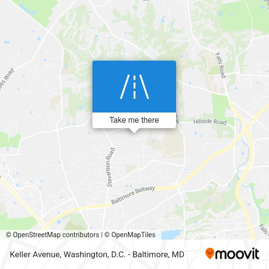 Keller Avenue map