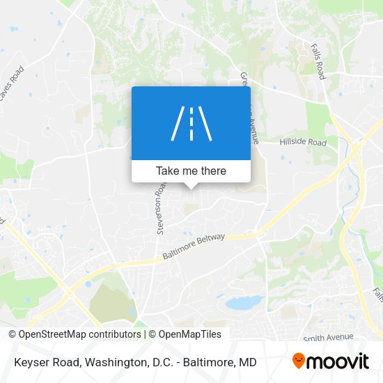 Mapa de Keyser Road