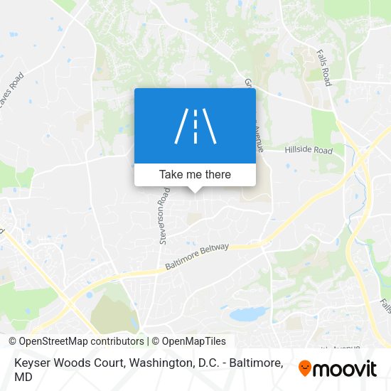 Keyser Woods Court map