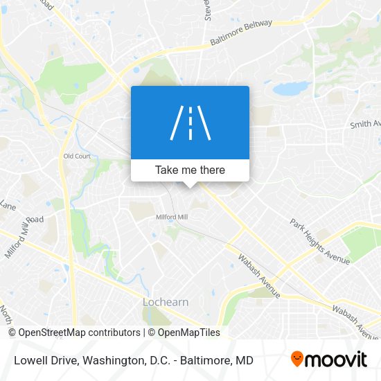 Mapa de Lowell Drive