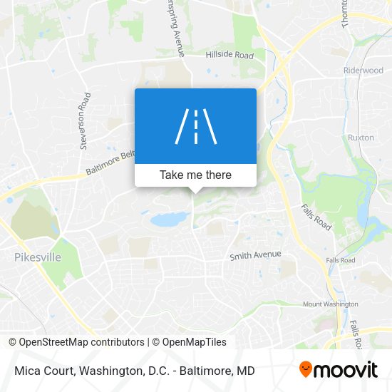 Mica Court map