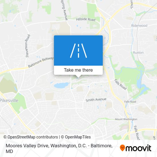 Mapa de Moores Valley Drive