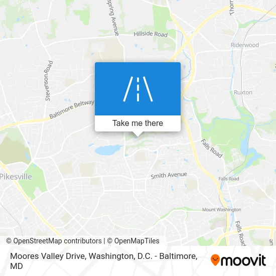Moores Valley Drive map