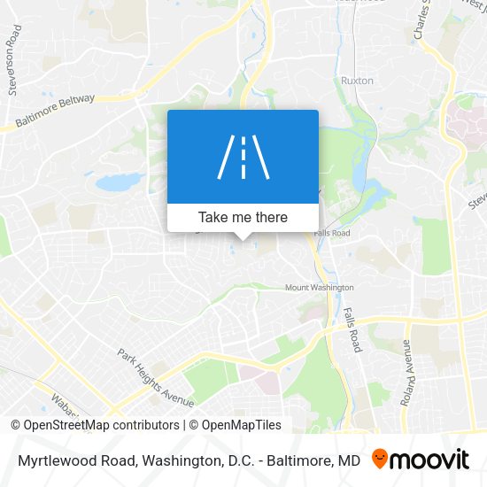 Myrtlewood Road map