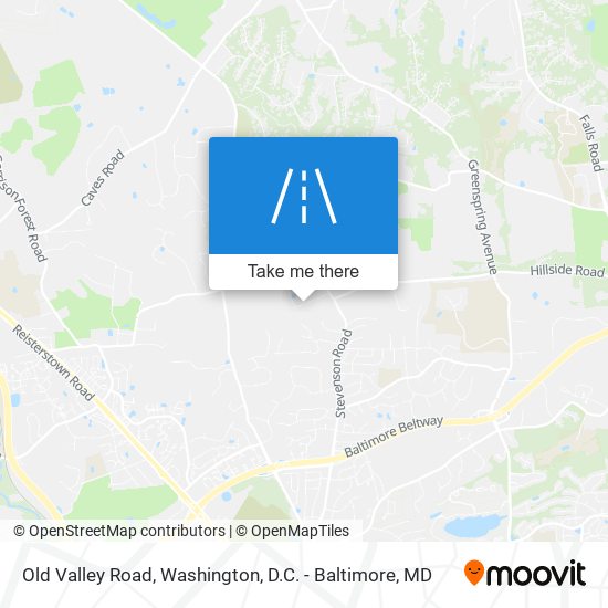 Old Valley Road map