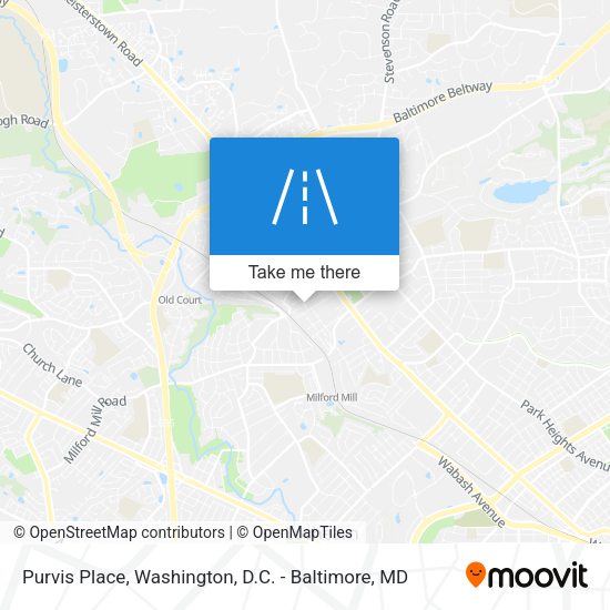Purvis Place map