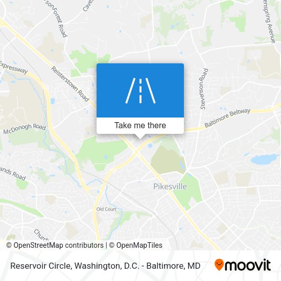 Mapa de Reservoir Circle