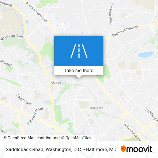 Saddleback Road map