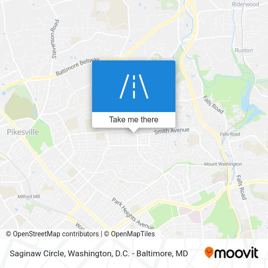 Mapa de Saginaw Circle