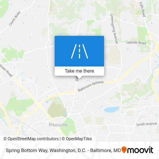 Spring Bottom Way map