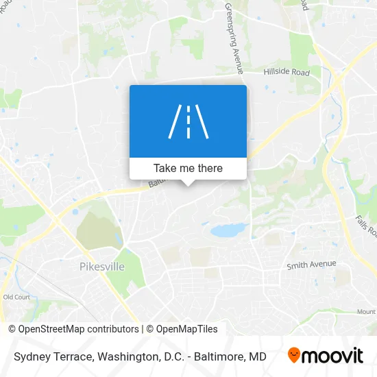 Sydney Terrace map