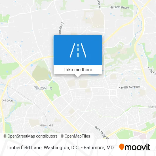 Timberfield Lane map