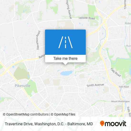 Mapa de Travertine Drive