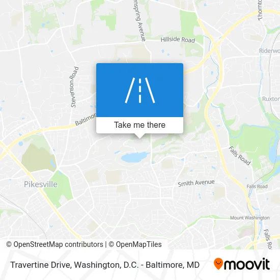 Travertine Drive map