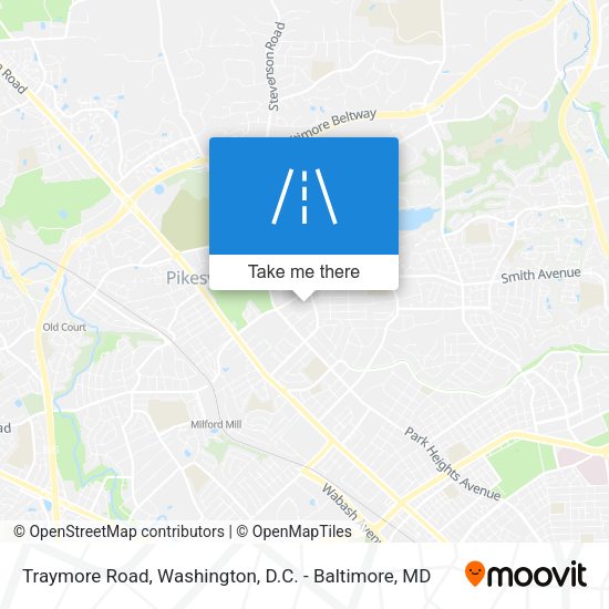 Traymore Road map
