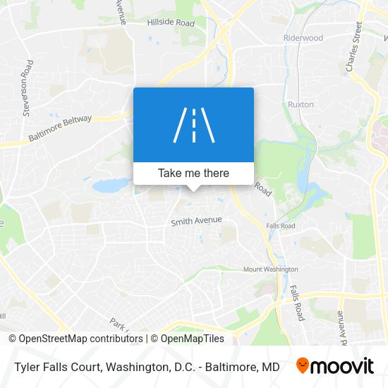 Tyler Falls Court map