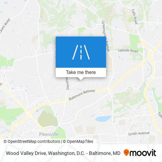 Wood Valley Drive map