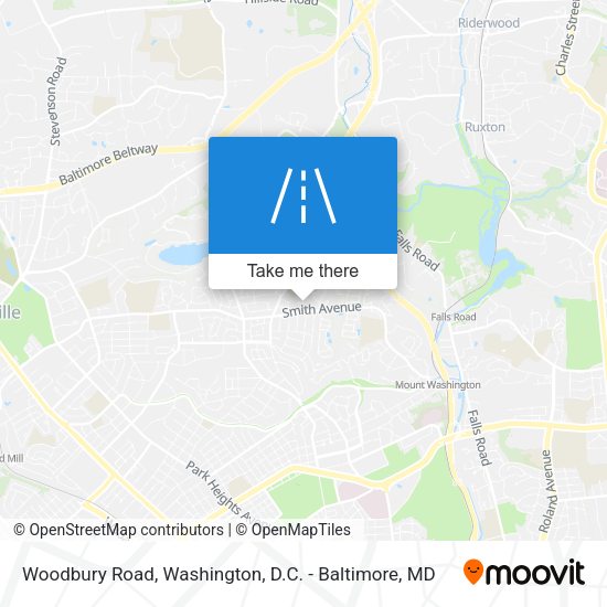 Woodbury Road map
