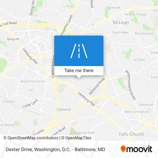 Dexter Drive map