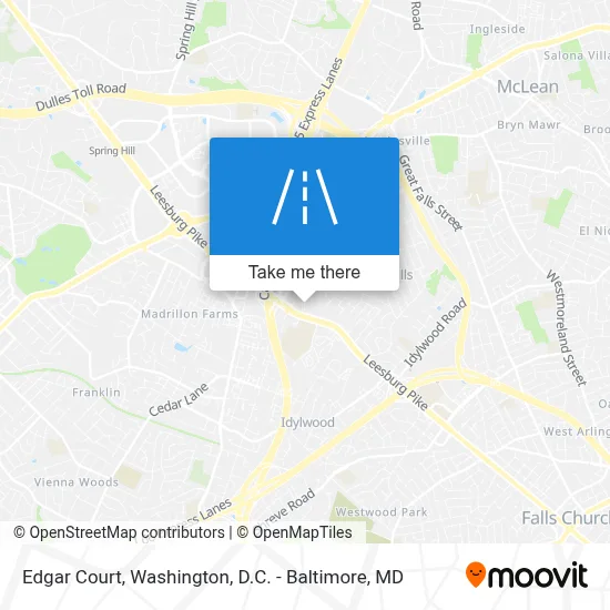 Edgar Court map