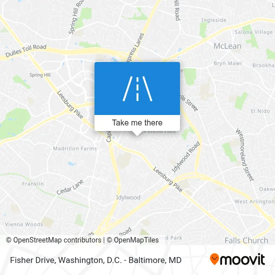 Fisher Drive map