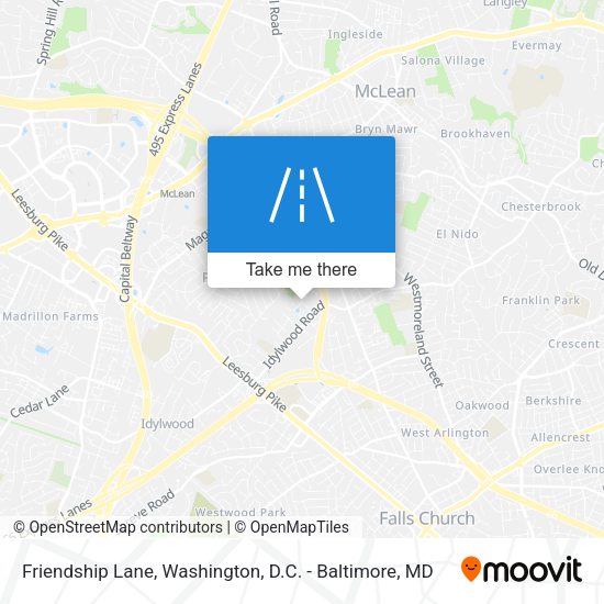 Friendship Lane map
