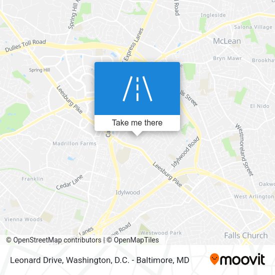 Leonard Drive map