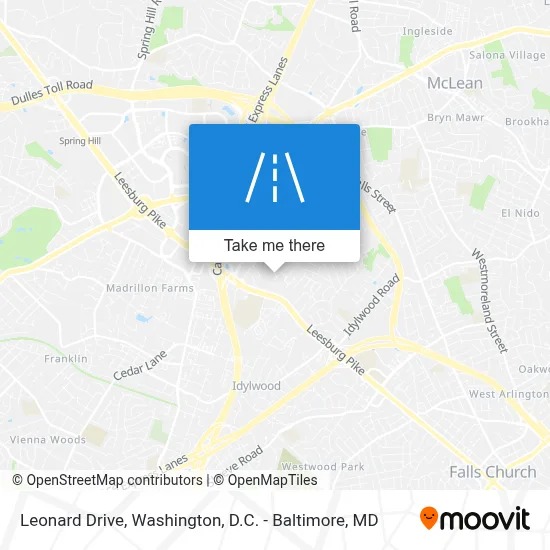 Leonard Drive map