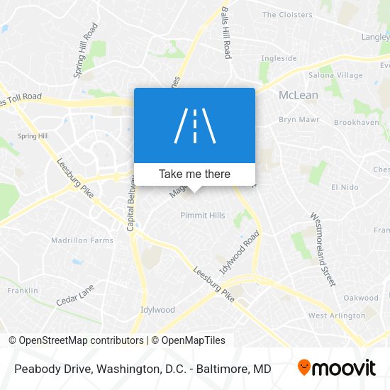 Peabody Drive map