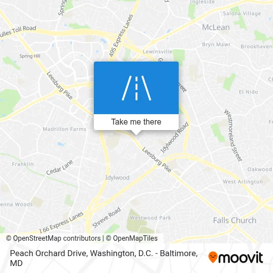 Peach Orchard Drive map