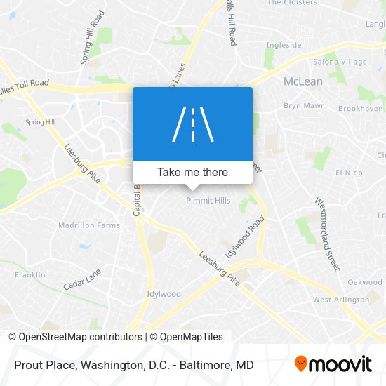 Prout Place map
