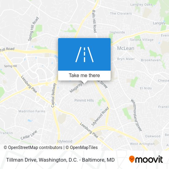 Tillman Drive map