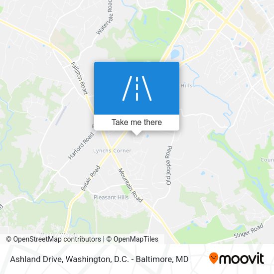 Ashland Drive map