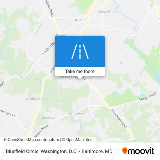 Bluefield Circle map