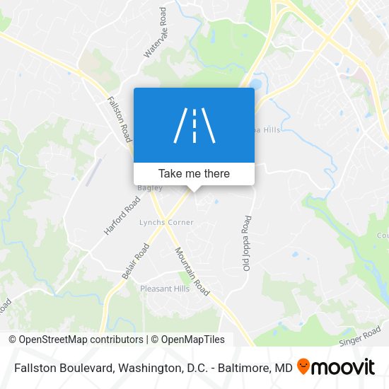 Fallston Boulevard map