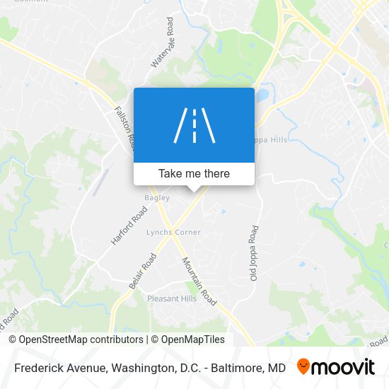 Frederick Avenue map