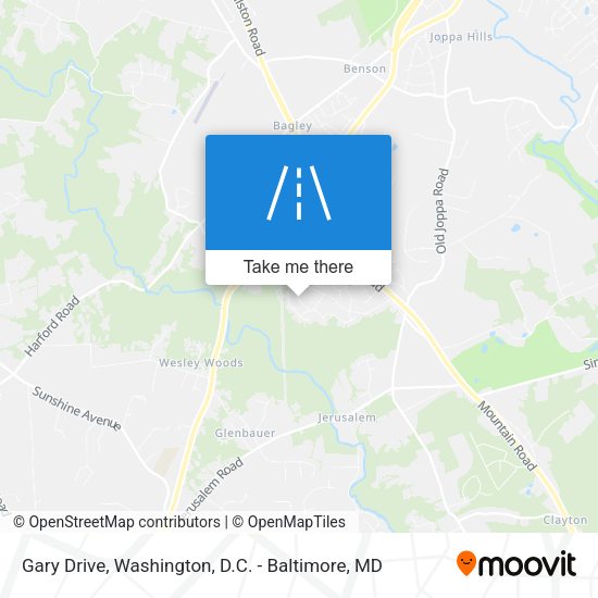 Gary Drive map